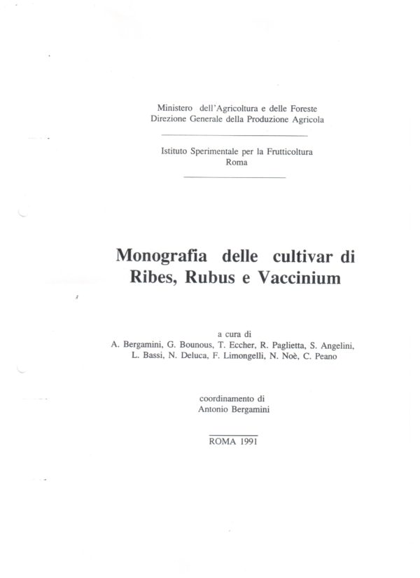 Monografia dei piccoli frutti